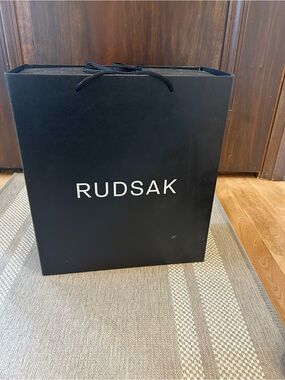 RUDSAK Black Shoe Box with Fur Trim Accent